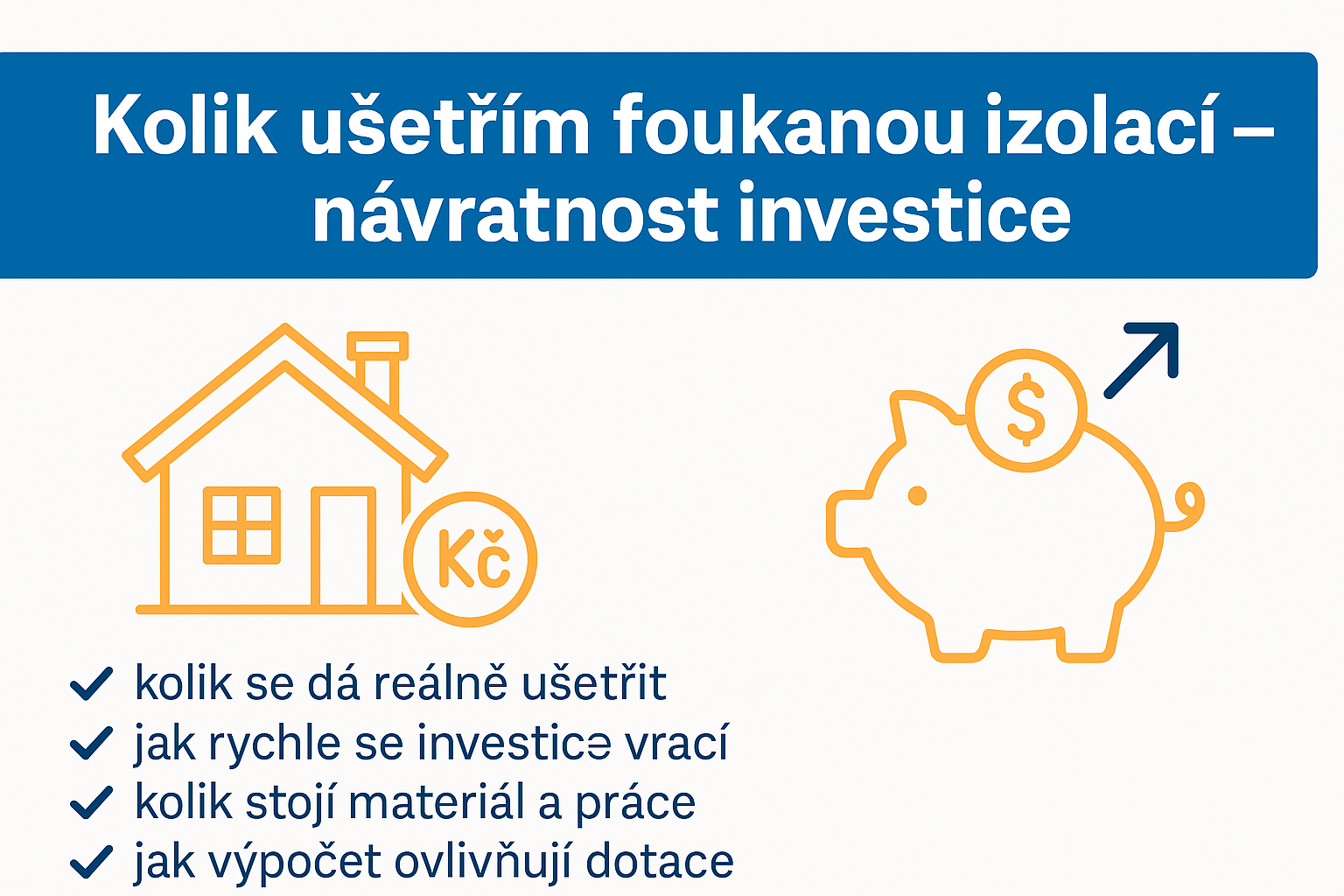 úspora foukanou izolaci